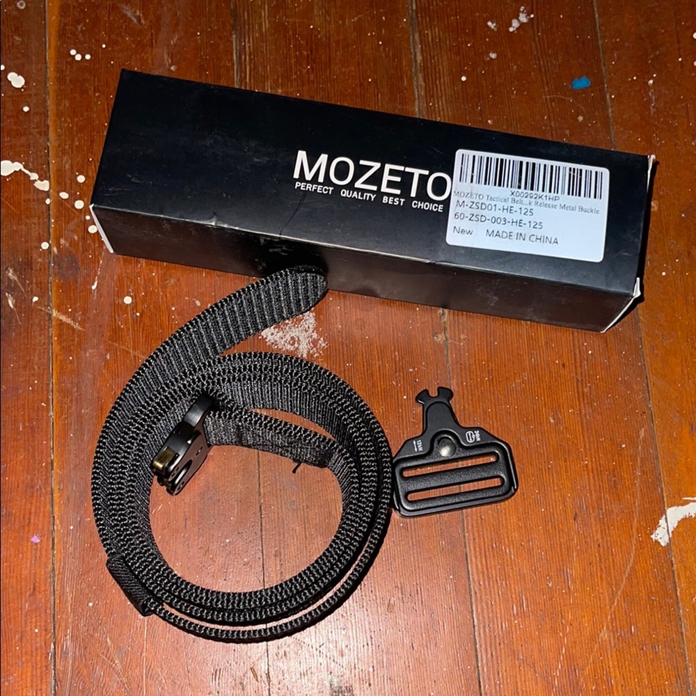Black Durable Belt for Accessories